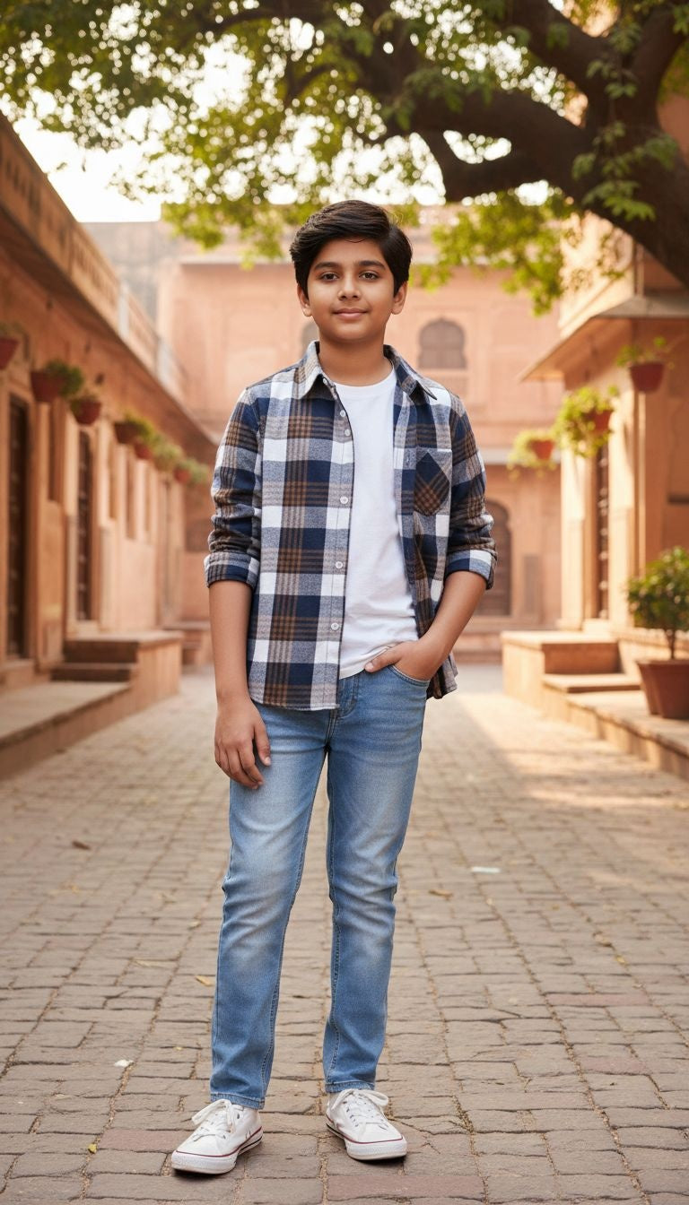 Classic Plaid Button-Up Shirt