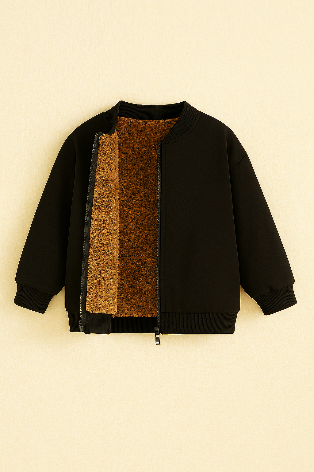 Cozy Fleece-Lining Zip Jacket