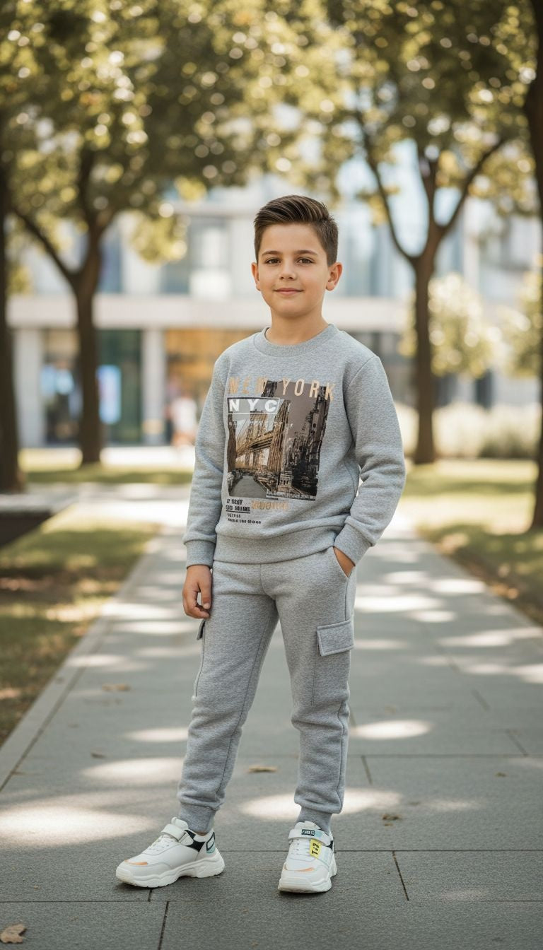 NYC Graphic Sweatshirt & Jogger Set