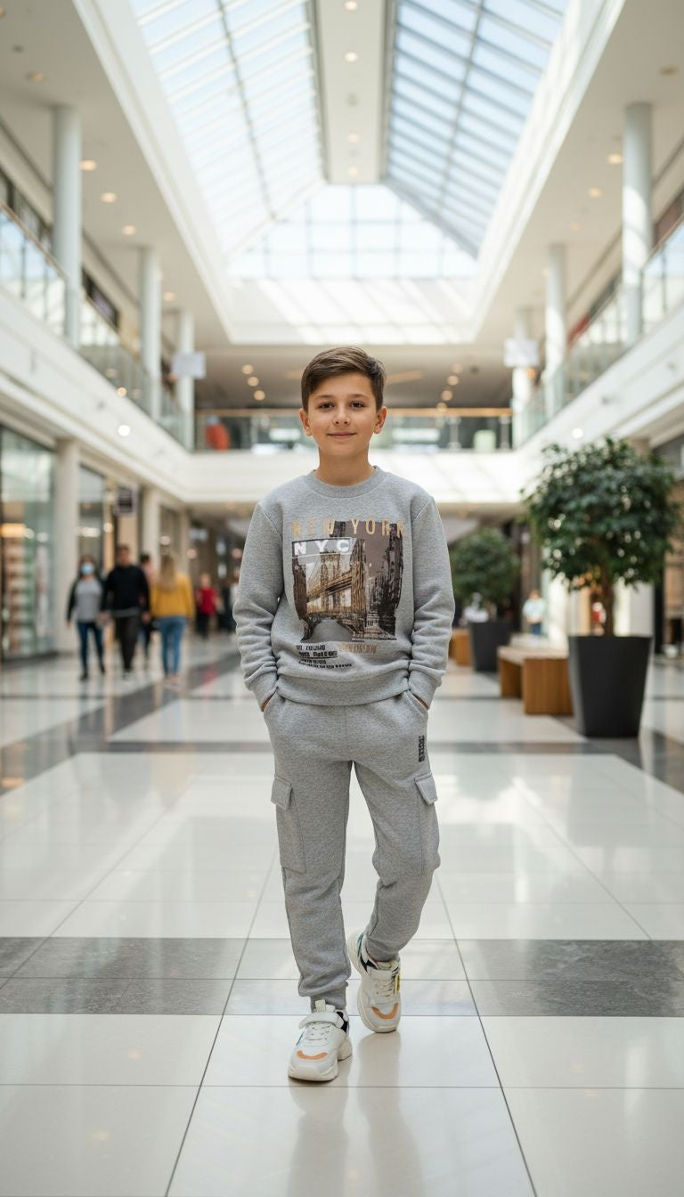 NYC Graphic Sweatshirt & Jogger Set