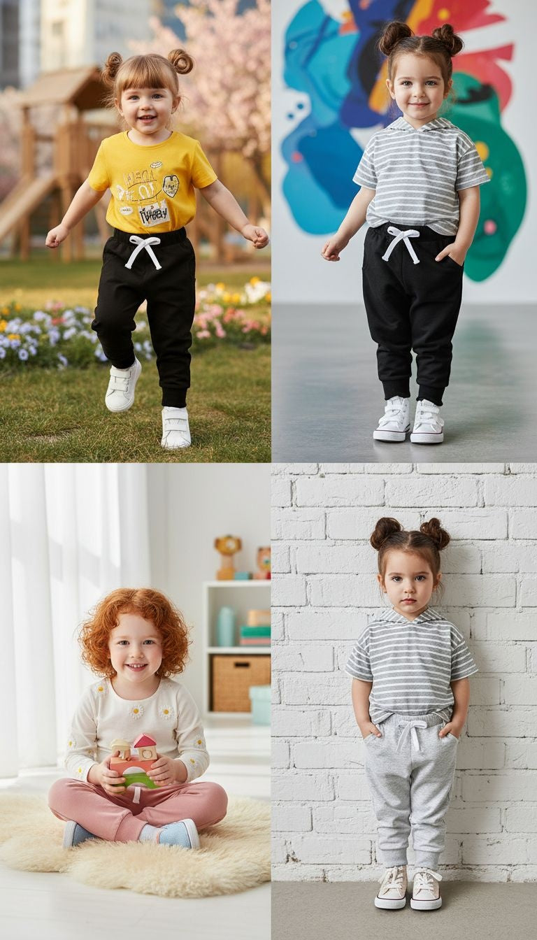 Cotton Essential Jogger Pants – 3-Pack