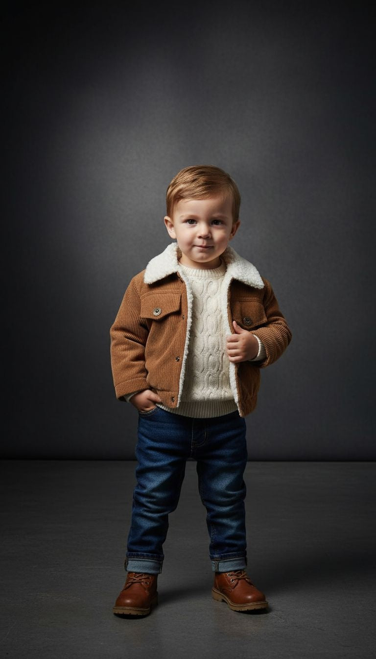 Corduroy Sherpa-Lined Jacket