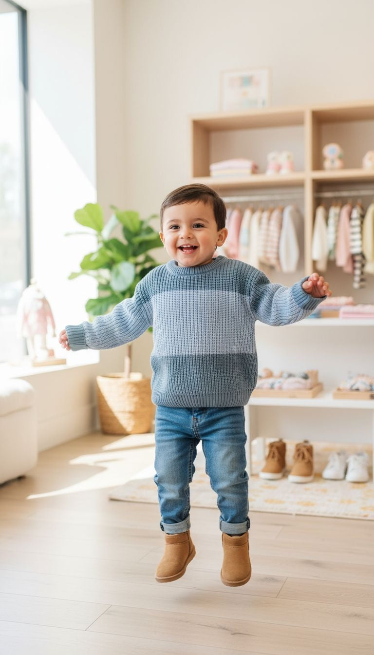 Cozy Color-Block Knit Sweater