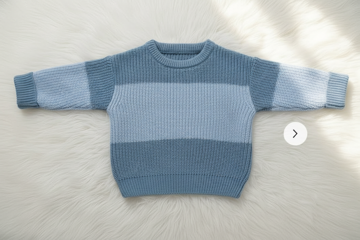 Cozy Color-Block Knit Sweater