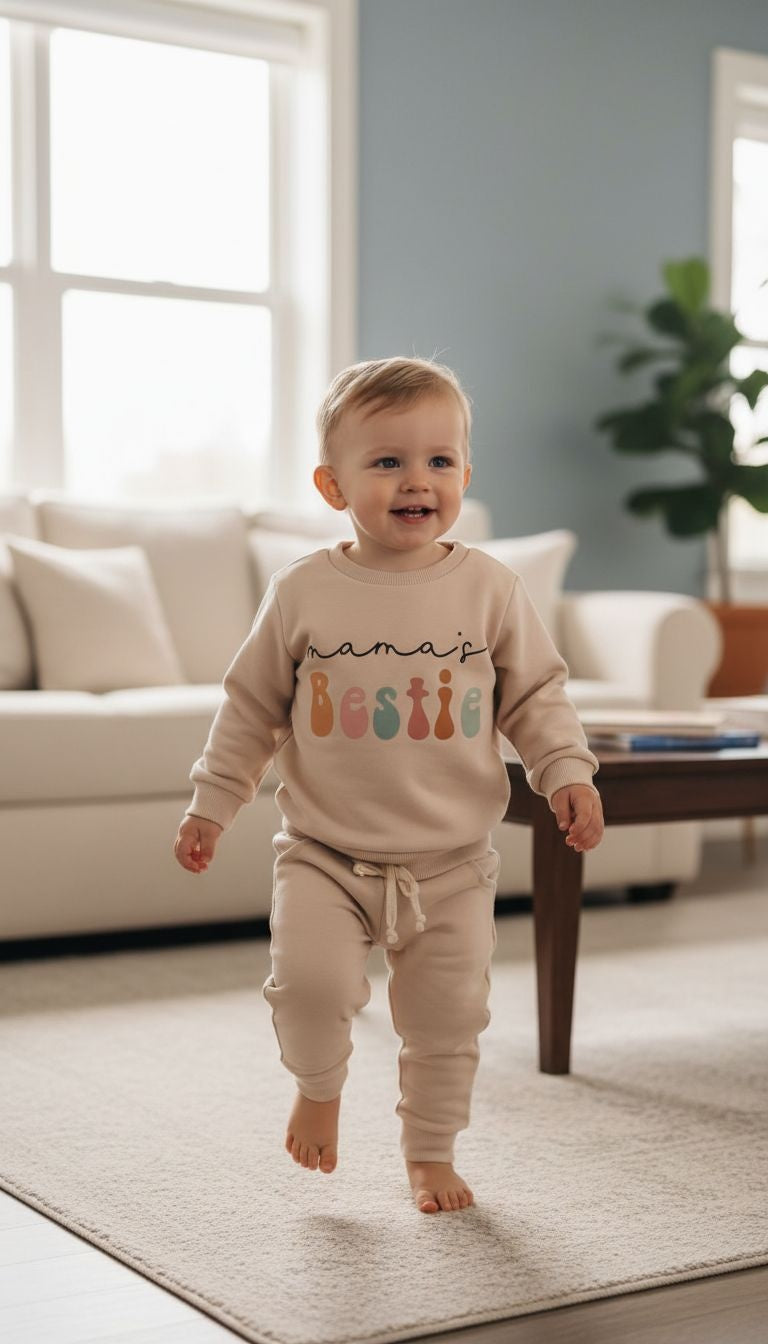 Mama’s Bestie: Cozy Two-Piece Sweatshirt & Jogger Set
