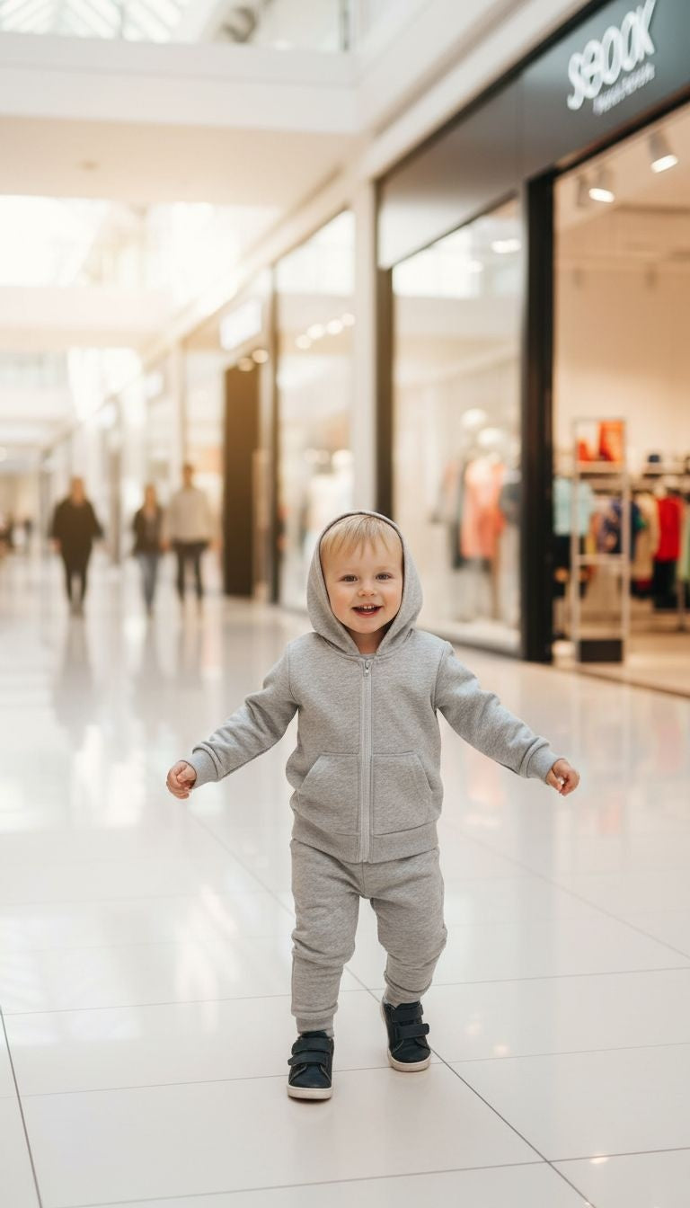 Everyday Comfort: Grey Hoodie and Jogger Set
