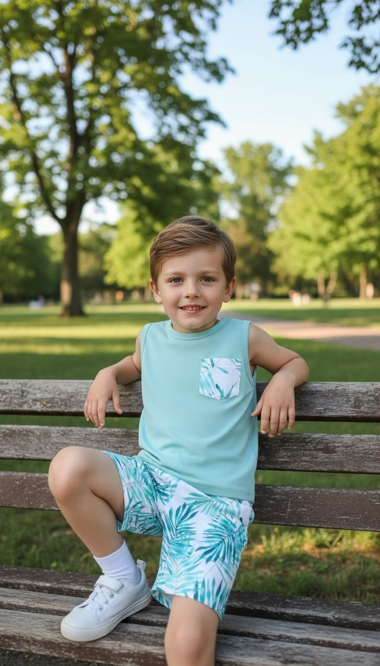 Tropical Breeze Summer Set – 2‑Piece Outfit