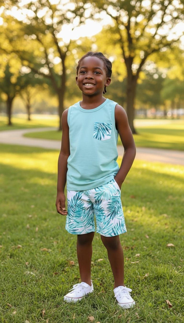 Tropical Breeze Summer Set – 2‑Piece Outfit