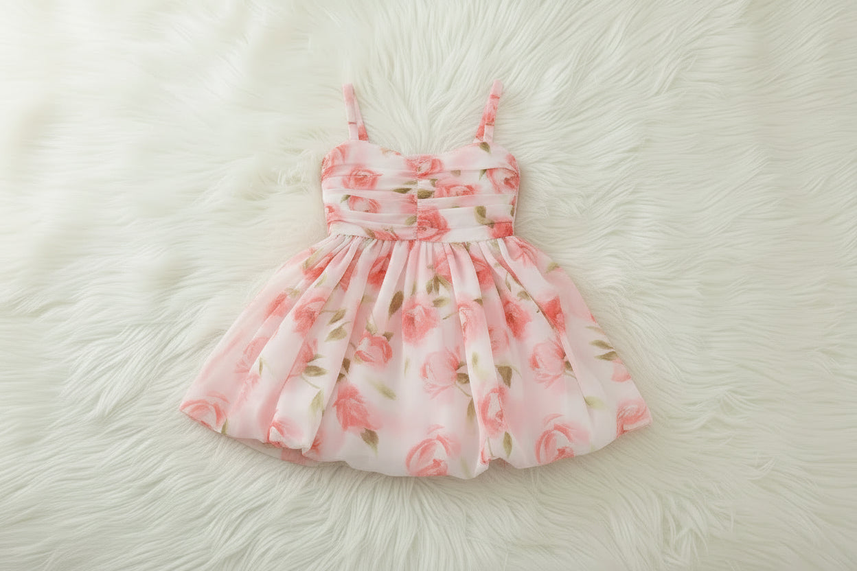 Floral Chiffon Party Dress