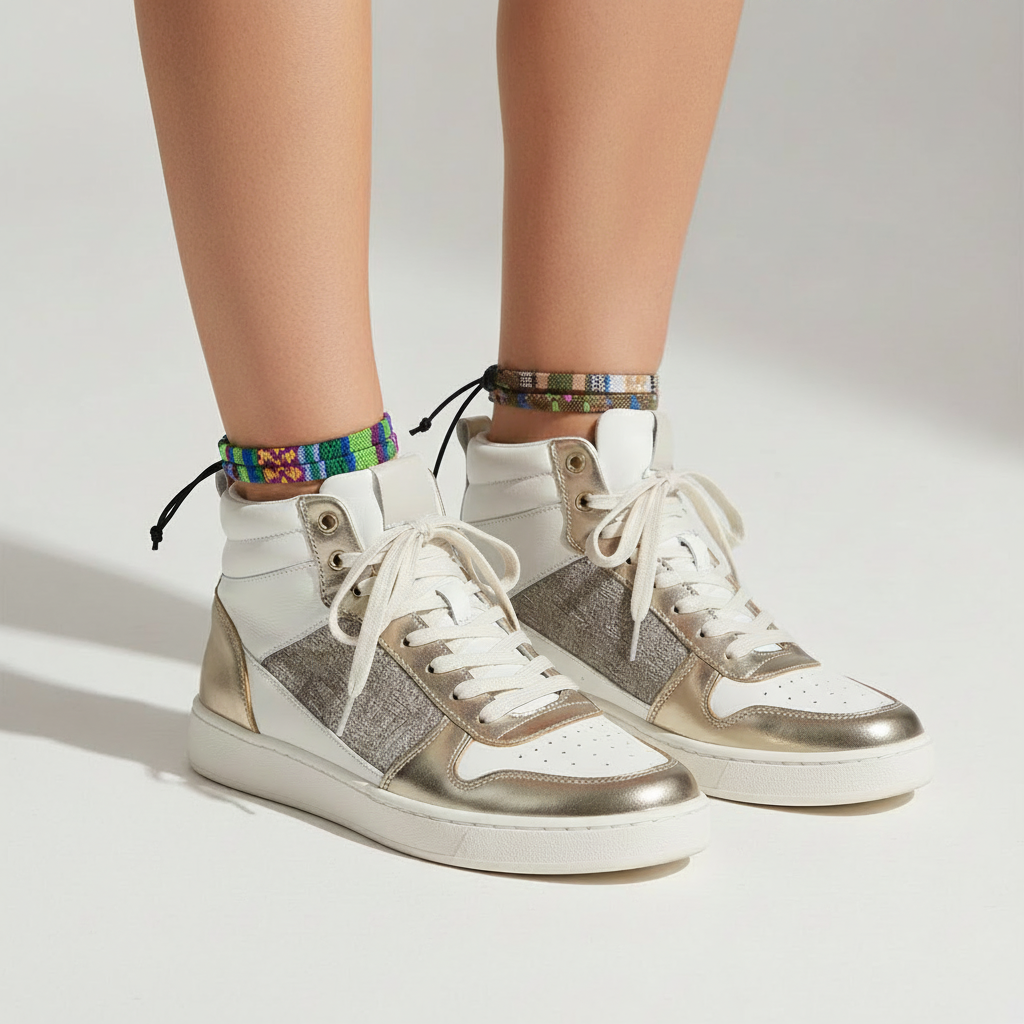 Multicolour Woven Thread Adjustable Anklet – Boho Style