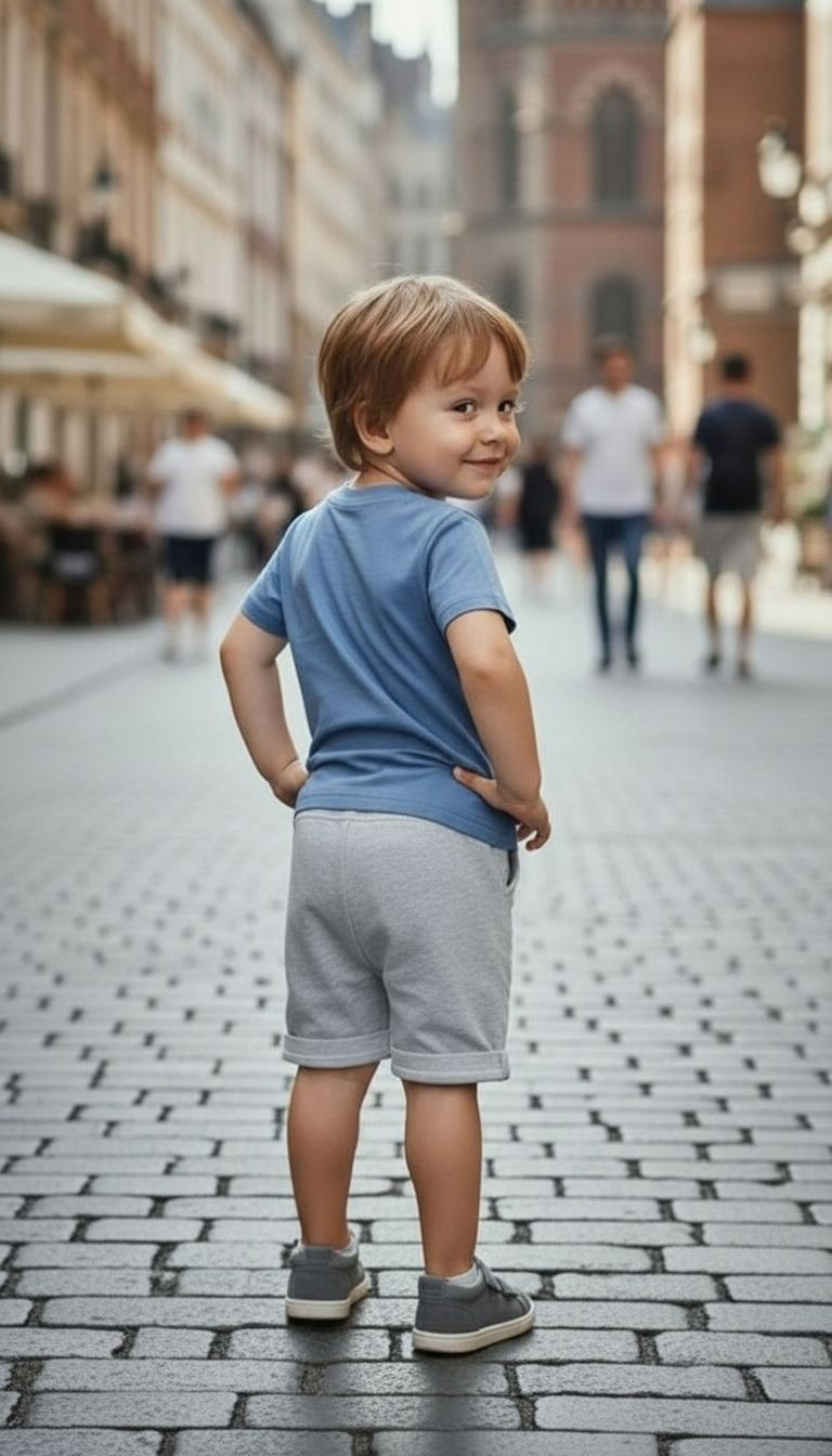 Fly Little Guy Graphic Tee & Shorts Set