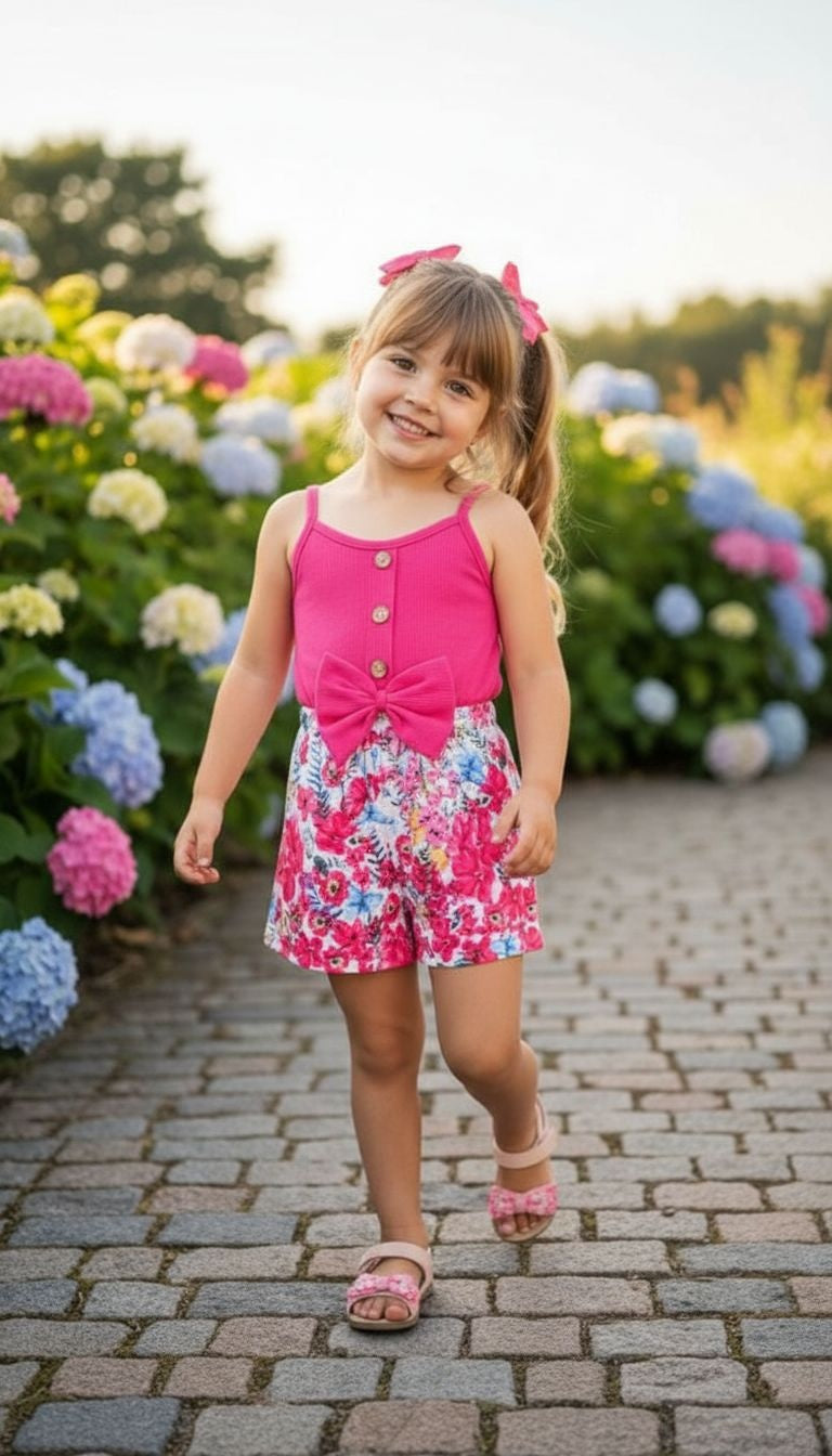Floral Bow Romper