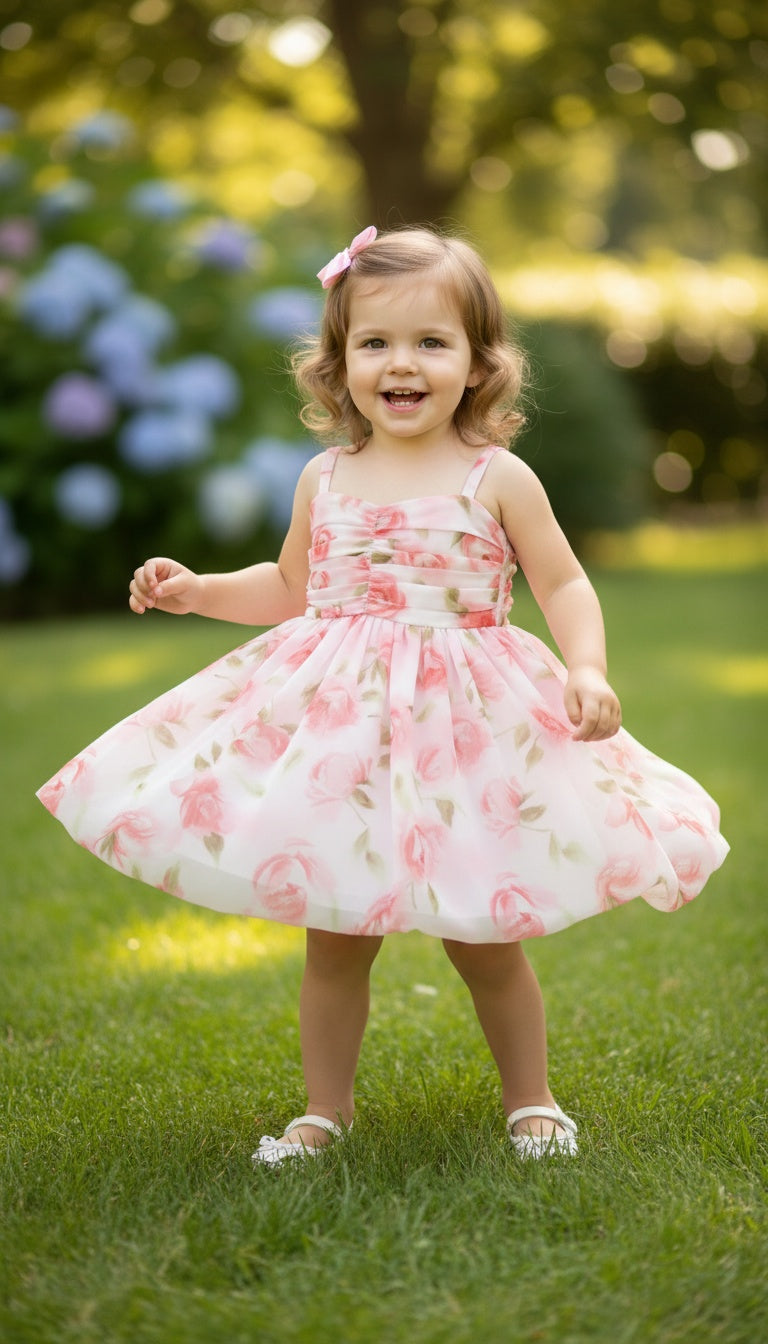 Floral Chiffon Party Dress
