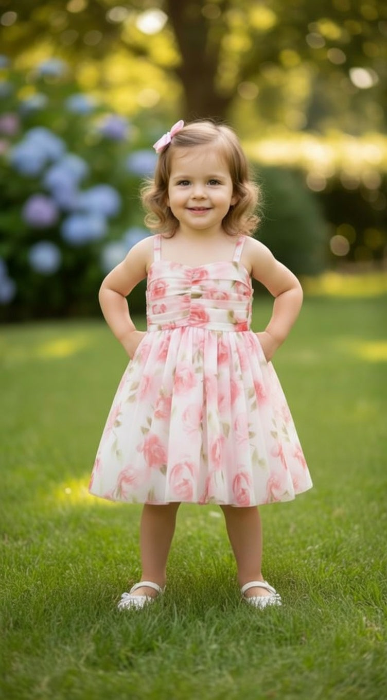 Floral Chiffon Party Dress