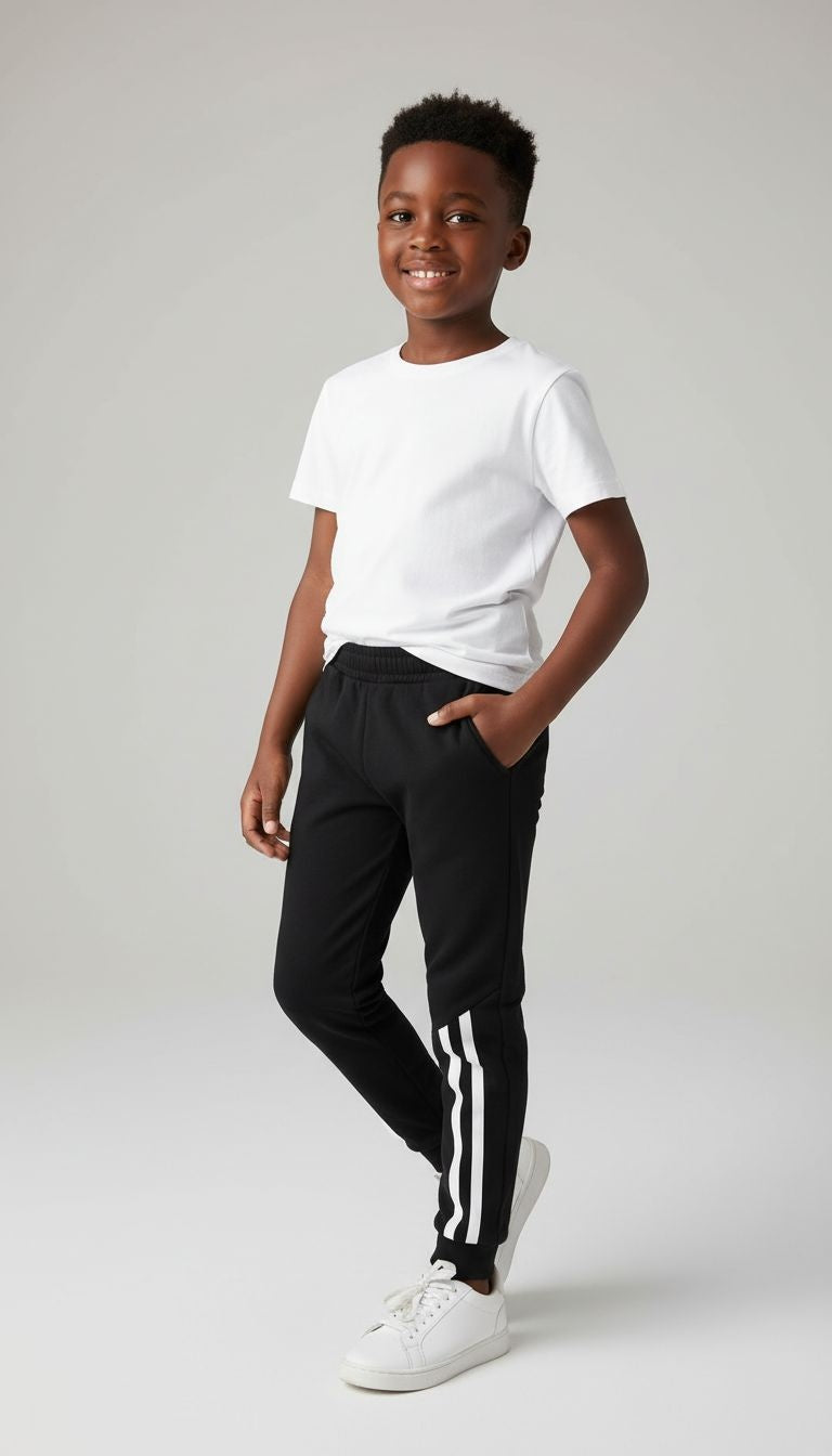 Sporty Basics: Stripe Detail Jogger Pants